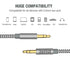 Zerist 3.5mm 10ft/3m Stereo Audio Cable Extension Male to Male Nylon Braided Tangle-Free AUX Cable for Headphones