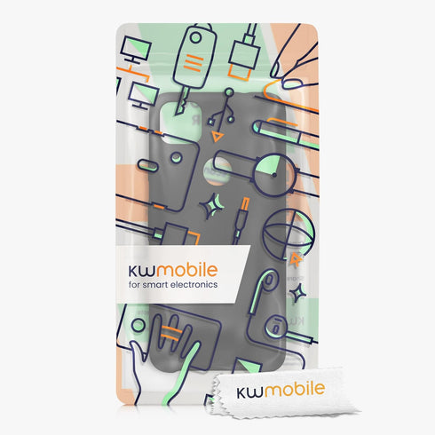kwmobile TPU Silicone Case for Google Pixel 4a, Soft Finish Phone Cover (Black Matte)