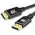 kanmis 4K DisplayPort to HDMI Cable 3FT, 4K@30Hz, 2K@60Hz, 1080P Full HD, Uni-Directional