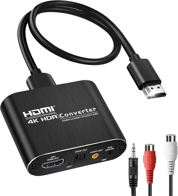 avedio links HDMI ARC Audio Extractor Converter - 4K@60Hz HDMI to Optical Toslink Adapter