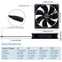 120mm 110V 115V 120V 3V 12V, AC Powered Fan with Speed Controller DC to for Router Receiver DVR PlayStation Xbox