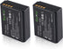 2-Pack LP-E10 Batteries for Canon EOS Rebel T7 T6 T5 T3, Kiss X50 X70, EOS 1100D 1200D 1300D Digital Camera