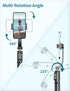 Selfie Stick, 41'' Extendable Phone Tripod Stand with Phone Holder & Detachable Remote, 360° Rotation for iPhone Android