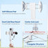 ULANZI TT88 17, 57" 2-in-1 Magnetic Tripod for iPhone Extendable Selfie Stick w Remote, Phone Clip & Dual Cold Shoe