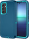 I-HONVA Samsung Galaxy A54 5G Case, Shockproof Dust/Drop Proof 3-Layer Full Body Protection (Turquoise)