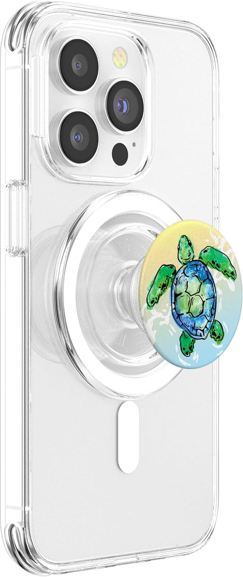 PopSockets Turtle Phone Grip & Stand - Tortuga PopGrip for MagSafe