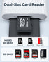 YOFEEPOP 17/16/15, (2 USB-C SD Card Reader, Dual Slot for SD and MicroSD, Type C Adapter Compatible with iPhone iPad