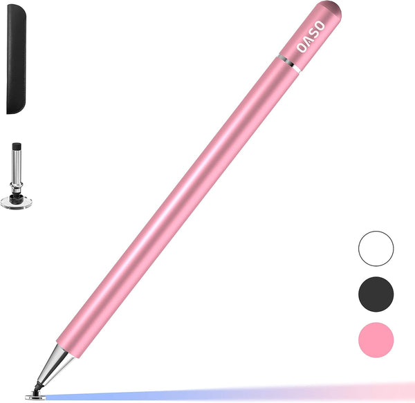 Pen for Samsung Tablet, Capacitive Disc Tip Stylus Pencil & Magnetic Cap, Compatible with Apple iPad pro/iPad/iPhone,
