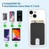 Senose Phone Card Holder, 4 Pack Stick On Wallet for Back of Phone, Compatible for iPhone, Android Phones