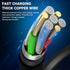 3-Pack Black iPhone Charger Cable, 3FT MFi Certified Lightning to USB-A, Fast Charging for iPhone