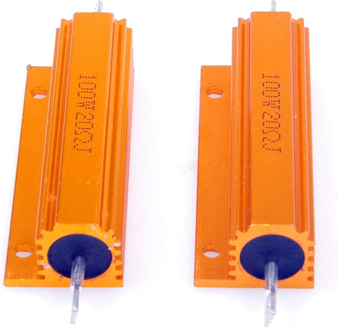 100 Watt 20 Ohm 5% Gold Wirewound Resistors, Electronic Aluminium Shell (Pack of 2)