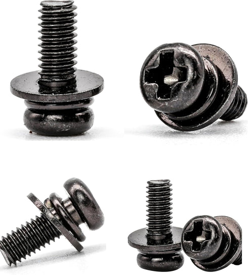 Impnit 20 M4x10mm 75x75mm 100x100mm M4 10mm PCS Vesa Screws, VESA Compatible TV/Monitor Wall Mount Screws