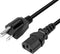 AC Power Cord for ION Block Rocker - Replacement 3-Prong AC Power Cable for Portable Speaker Systems