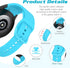 HSWAI 10 Pack No Gap Band for Samsung Galaxy Watch 7 6 5 4 FE, 40mm 44mm, for Women Men