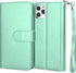 Njjex Wallet Case for iPhone 11 PRO Max 2019, PU Leather ID Credit Holder Folio Flip with Detachable Kickstand