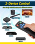 FurnyQuaint 4-in-1 Set 2-Device Big Button TV Remote Waterproof Control Remoto Universal for Seniors with Learning