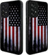 Tnarru Samsung Galaxy A23 Case, Black American Flag Pattern, Hard PC Back & Soft TPU Sides, Shockproof Protection