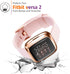Tobfit 2 Pack for Fitbit Versa 2 Screen Protector Case - Soft Plated TPU Full Around Sensitive Touch Protective Cover