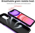 SunStory iPhone 11 Case (Purple) - Military-Grade, HD Screen Protector, Slide Camera Cover & Kickstand.