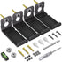 MUAKIOY Soundbar Mount, (2 Sets) Speaker Wall Mount Brackets Under TV, Heavy Duty