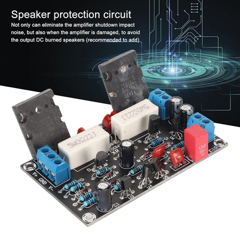 Mono High Power Amplifier Board 100W, Quiet Speaker Circuit Protection, Stable for Use
