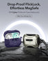 ESR for AirPods Pro Case (2023/2022/2019, 1st/2nd Gen), Cyber Series, Purple, Compatible with MagSafe