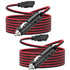 Ullnosoo CB Radio Power Cord, 2 Pack 3 Pin 2-Wire with 12V