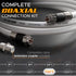 G-PLUG 75FT RG6 Coaxial Cable Connectors Set - High-Speed Internet, Weather-Sealed, Compression Connectors
