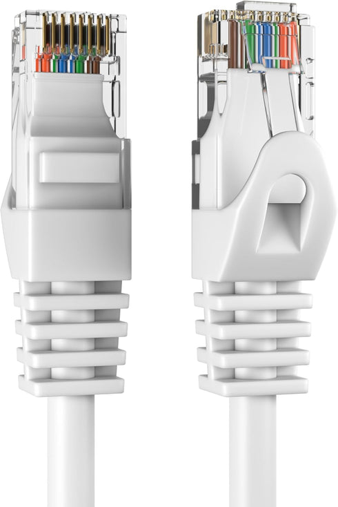 Cables Direct Online Cat6 20FT Network Ethernet Patch Cable, 550Mhz, Compatible with PC, Laptop, Router, White