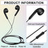 50 Pack 3.5mm Xinnun Bulk Earbud Headphones with Mic Student in Ear Earbuds Classroom Wired Ear Buds with Headphone