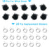 YOUSHARES Camera Mic Windscreen, 10 PCS Fur Wind Muff Wind Cover for Sony RX1 RX10 RX100 Digital Compact Cameras