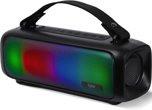 Tyler Wireless Bluetooth Speaker RGB Lighting Long Range Rechargeable Boombox USB MP3 AUX