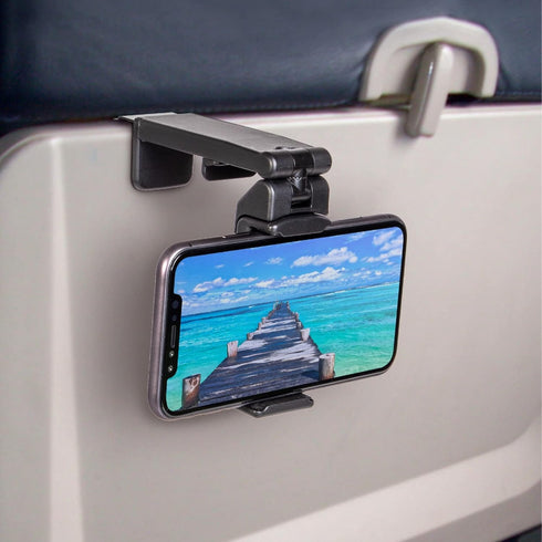 Perilogics Universal in Flight Airplane Phone Holder Mount for Hands Free Viewing with Multi-Directional Rotation