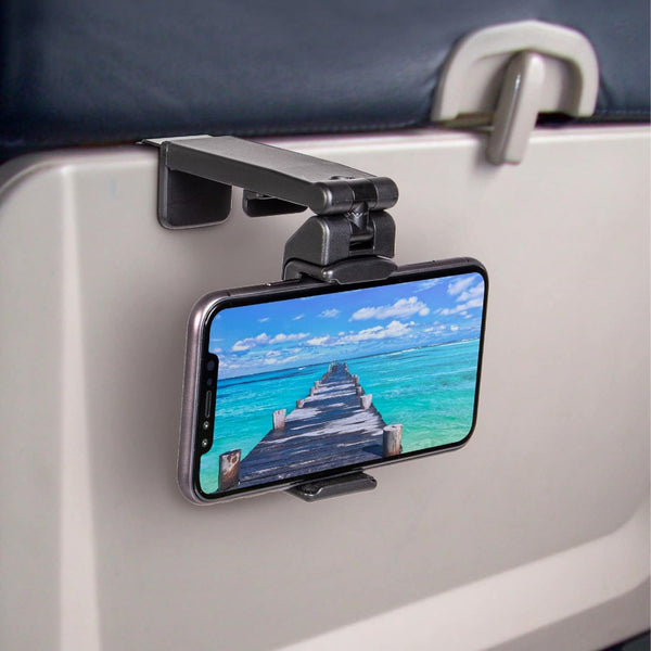 Perilogics Universal in Flight Airplane Phone Holder Mount for Hands Free Viewing with Multi-Directional Rotation