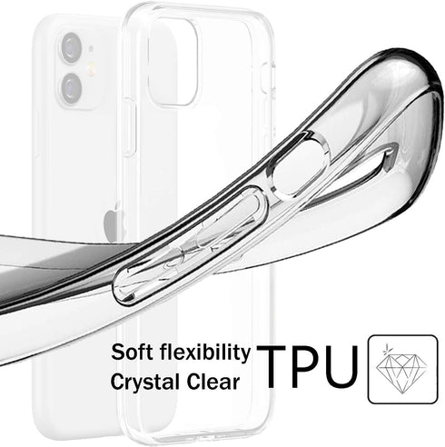 Clear Crystal TPU Phone Case Compatible with iPhone 11, 6.1 Inch