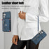 Phone Case for Samsung Galaxy S24 5G - Wallet Cover with Tempered Glass Screen Protector, Blue