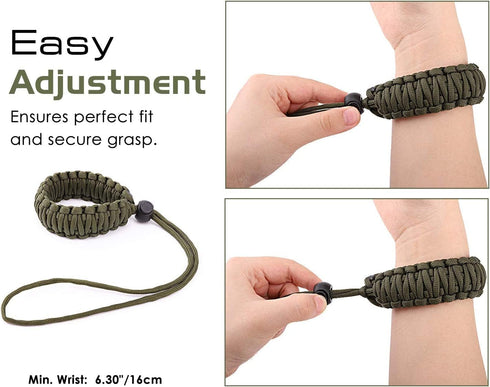 MoKo Paracord Nylon Braided Camera Hand Grip Strap for Video Camcorder/Binoculars/Nikon/Canon/Sony/SLR/DSLR Digital