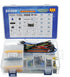 BOJACK 37 Values 480 Pcs Electronics Component Fun Kit with Power Supply Module, Jumper Wire, Breadboard