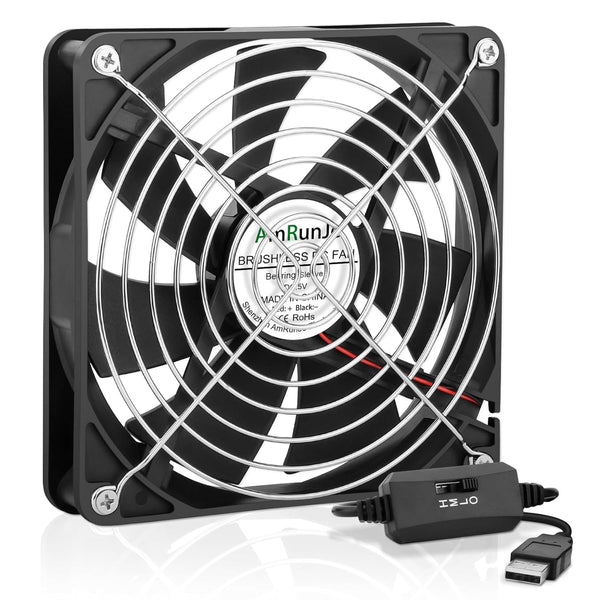 140mm x 25mm USB Computer Fan with 3 Speed Degree 5v PC