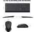 EDJO 3 2.4G Wireless Keyboard and Mouse Combo, Full Size Quiet Key Computer Keyboard and Cordless Mice with DPI