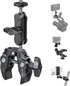 ATUMTEK 1/4" 3/8" 360 GoPro/Insta360/INSTAX/DJI Super Camera Clamp Mount with and Threads, Dual Ballhead Magic Arm Ball