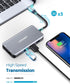 Lasuney 10 in 1 USB Type C HUB with Triple Display, 2 HDMI, Ethernet, PD3.0, 3 USB Ports, SD/TF Docking Station