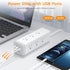 Surge Protector Power Strip 10 FT, TESSAN Ultra Thin Flat Plug with 9 Outlets and 3 USB Ports, Desk Charging Station