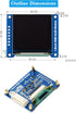 UeeKKoo 1.5inch 128x128 16-bit (65K 1351 STM32,etc. RGB OLED Display Module, Pixels High Color Colors) Driver, SPI