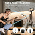 Auto Face Tracking Tripod - 360° Rotation Phone Holder with Remote, Gesture Control, Rechargeable Smart Shooting for