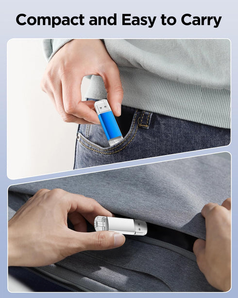 AreTop 16GB 2.0 16GB 2-in-1 16/15, 5 Pack USB C Thumb Drive USB Dual Flash Drive USB Drive Portable Type-C Memory Stick