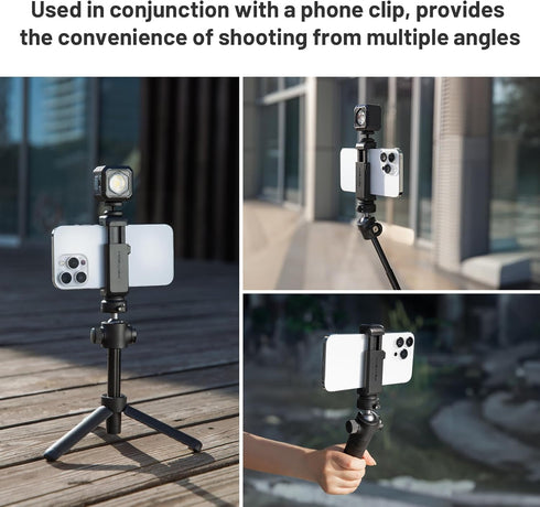 PGYTECH CapLock Extension Pole Mini Tripod with Phone Clip for DJI OSMO Action, Selfie Stick for Action Cameras