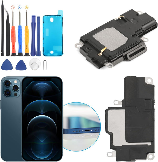 YWLRONG Loud Speaker Replacement for iPhone 12 Pro Max - Loudspeaker Ringer Speaker Buzzer Assembly with Tools