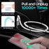 AICase Magnetic Charging Cable, Type C to Type C (6.5 FT), Super Organized Charging Magnetic Absorption Nano Data Cable