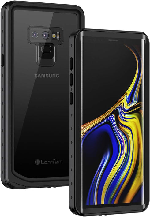 Lanhiem Galaxy Note 9 Phone Case, IP68 Waterproof Dustproof Shockproof with Built-in Screen Protector